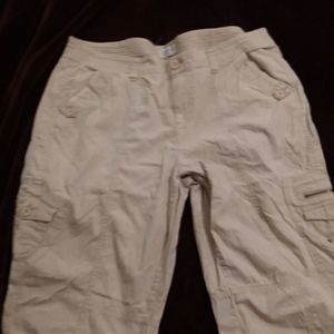 CJ BANKS Tan Capri Pants 20W
